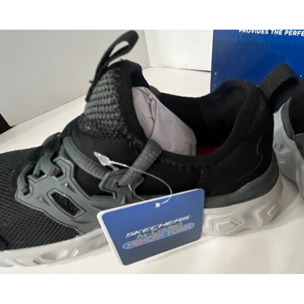 SKECHERS TECHNO STRIDES WORIZO Boy’s SHOEs, Black, Sz. 13 - Picture 7 of 11